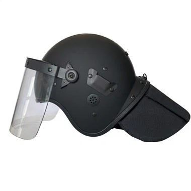 Casco antisommossa di sicurezza militare con protezione rigida per il collo